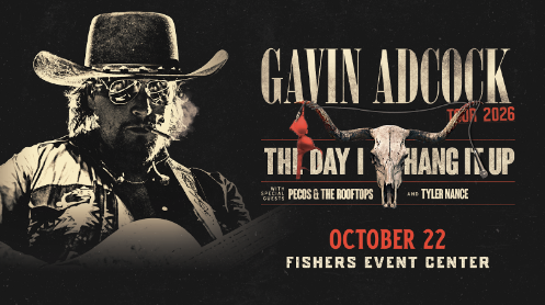 Gavin Adcock Coming to Fishers Event Center in October: Details